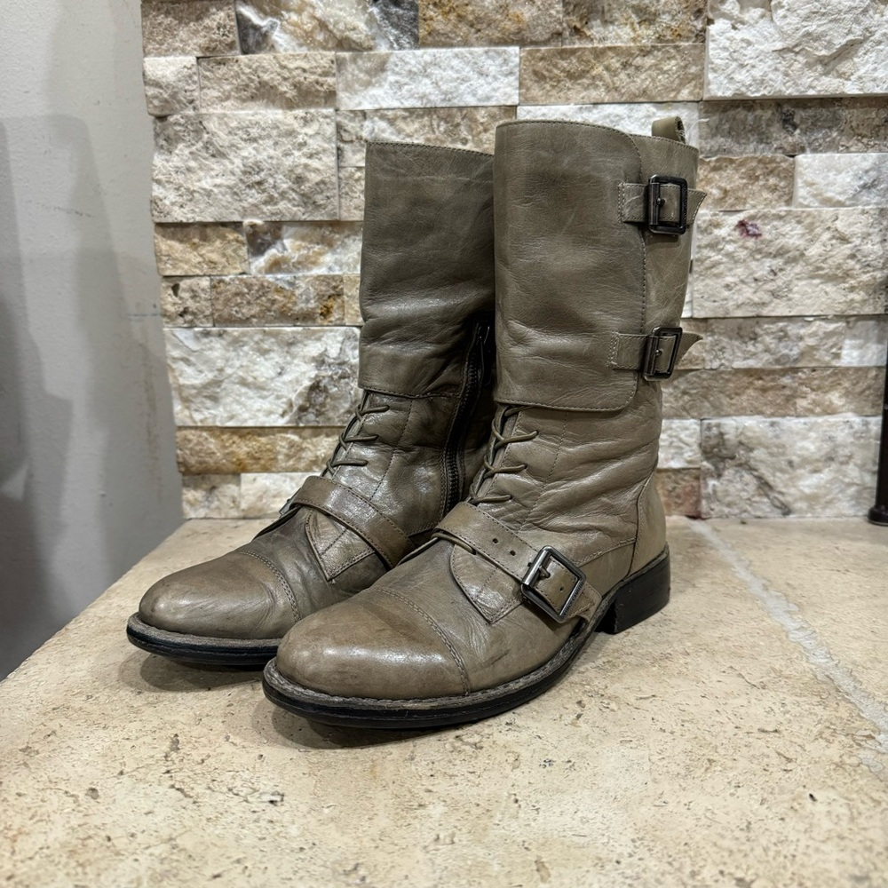 Vince Camuto Tan Ankle Booties with Straps